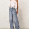 Alchemy Applique Relaxed Flare Sea Foam Online