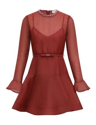 Alchemy Peplum-miniklänning Lipstick Online