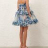 Alchemy Ruffle Mini Klänning Blue Poppy Online