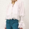 Alchemy Shirred Blouse Ivory Online