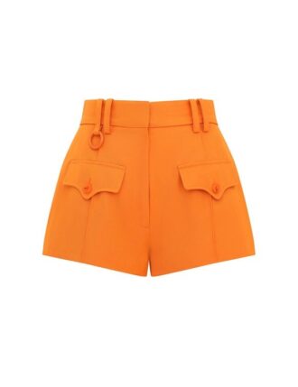 Alchemy Wool Mini Shorts Sunset Orange Online