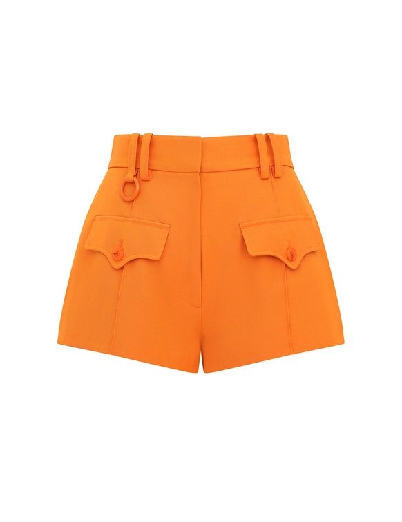 Alchemy Wool Mini Shorts Sunset Orange Online Alchemy Wool Mini Shorts Sunset Orange Online
