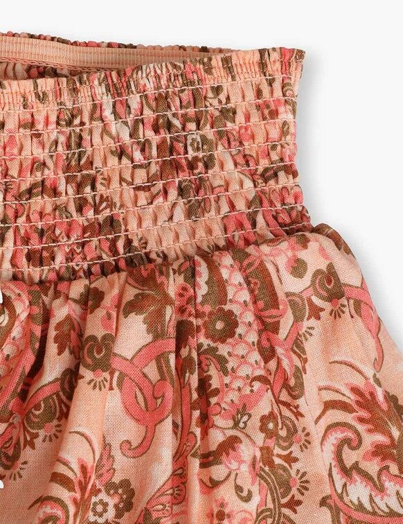 Aster Kids Bubble Hem Kjolar Pink Paisley Floral Online Aster Kids Bubble Hem Kjolar Pink Paisley Floral Online