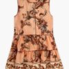 Aster Kids Contrast Hem Klänning Peach Jacobean Online