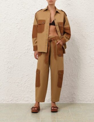 Aster Tuck Byxor i benvitt online