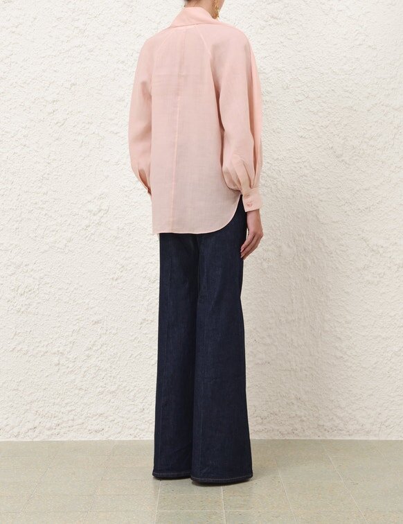 Billow-blus i ljusrosa online Billow-blus i ljusrosa online