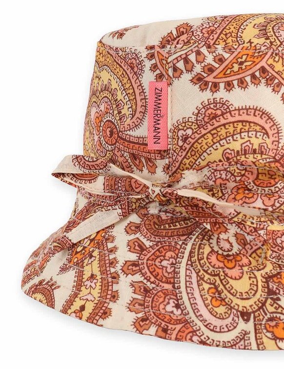 Bucket hat för barn i kräm/orange paisley online Bucket hat för barn i kräm/orange paisley online