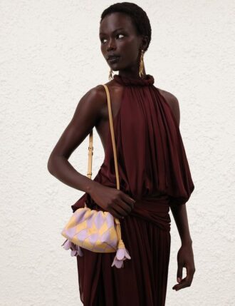 Cloud 91 liten clutch lila/sand online