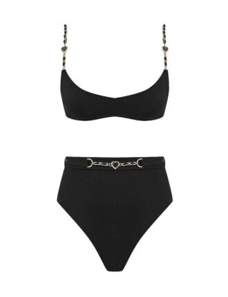 Daylight Chain Scoop-bikini i svart online