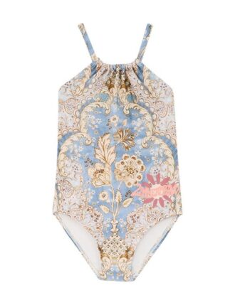 Daylight Kids Gathered 1Pc Bandana Floral Denim Online