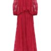 Luna Lace Billow Gown i fuchsia online