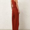 Luna Plunge Bodysuit Rust Online Luna Plunge Bodysuit Rust Online