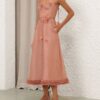 Luna Ruffle Midi-klänning Peony Online Luna Ruffle Midi-klänning Peony Online