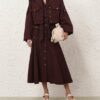 Luna Wool Cargo Jacket Mahogany Online Luna Wool Cargo Jacket Mahogany Online