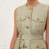 Luna Wool Silk Utility Vest Palm Online Luna Wool Silk Utility Vest Palm Online