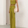 Luna Wool Flare Byxor Pistachio Online Luna Wool Flare Byxor Pistachio Online