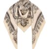 Maxiskärf i tryckt siden, Cream Perla Paisley, online Maxiskärf i tryckt siden, Cream Perla Paisley, online