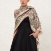 Maxiskärf i tryckt siden, Cream Perla Paisley, online Maxiskärf i tryckt siden, Cream Perla Paisley, online