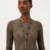 Mellow Stone-halsband i antikguld/malakit online Mellow Stone-halsband i antikguld/malakit online