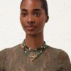 Mellow Stone-halsband i antikguld/malakit online Mellow Stone-halsband i antikguld/malakit online