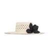 Orchid Boater Natur/Svart Online Orchid Boater Natur/Svart Online