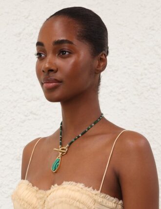 Ore-hänge i antikguld/malakit online