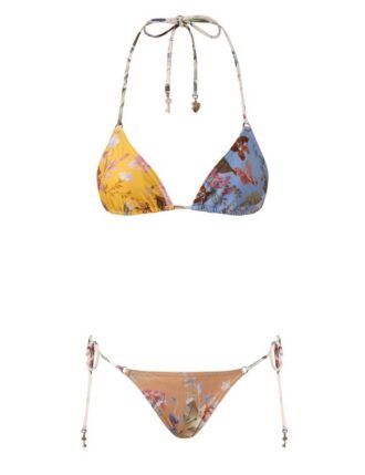 Patience Spliced Tri Bikini Spliced Print Online