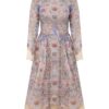 Rebellion Beaded Midi Klänning Blue Floral Online Rebellion Beaded Midi Klänning Blue Floral Online