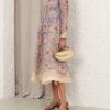 Rebellion Beaded Midi Klänning Blue Floral Online Rebellion Beaded Midi Klänning Blue Floral Online