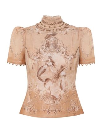 Rebellion Beaded Top Blush Mermaid Online