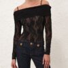 Rebellion draperad bodysuit svart online Rebellion draperad bodysuit svart online