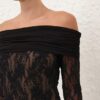 Rebellion draperad bodysuit svart online Rebellion draperad bodysuit svart online