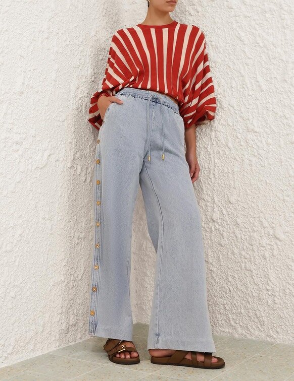 Rebellion Drawn-tröja i röd/krämfärgade ränder Online Rebellion Drawn-tröja i röd/krämfärgade ränder Online