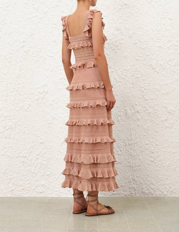 Rebellion Frill Cami Metallic Rose Gold Online Rebellion Frill Cami Metallic Rose Gold Online