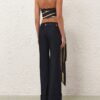 Rebellion Paint Stripe Bandeau i svarta ränder – köp online