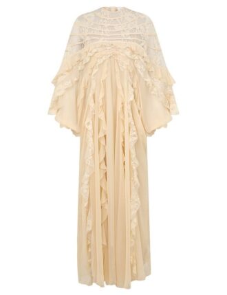 Rebellion Splice Billow Klänning Cream Online