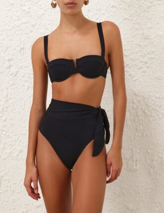 Separates Wide Link Bikini Top Black Online