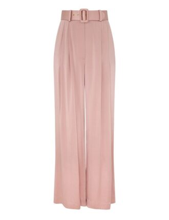 Silk Tuck-byxor i Dusty Rose online