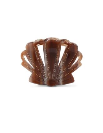 Snäckformad hårspänne Tan Online