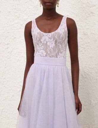 Spetsbodysuit i lila online