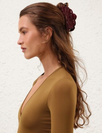 Stort snäckskal i burgundy online