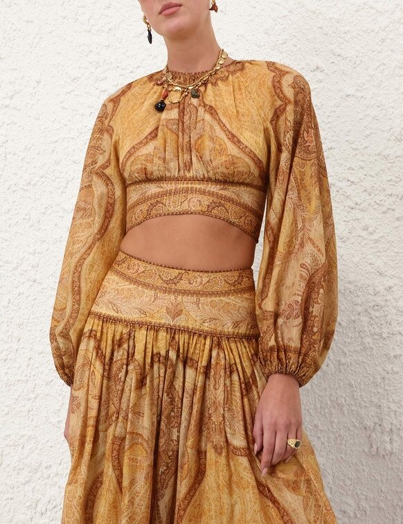 Wanderlust-livstycke Tapestry Mustard Multi Online Wanderlust-livstycke Tapestry Mustard Multi Online