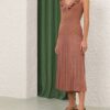 Wanderlust Metallic Midi Kjol Metallic Dusty Rose Online