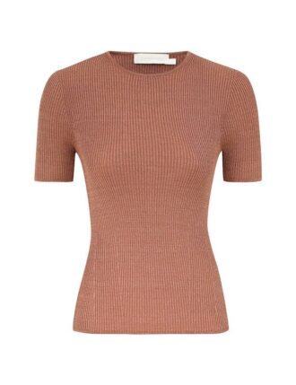 Wanderlust Metallic Tee Metallic Dusty Rose Online