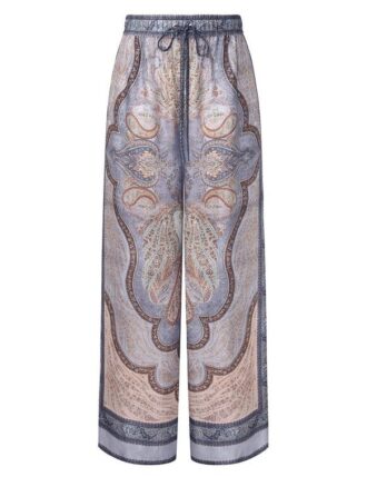 Wanderlust Relaxed Byxor Tapestry Blue Multi Online Wanderlust Relaxed Byxor Tapestry Blue Multi Online